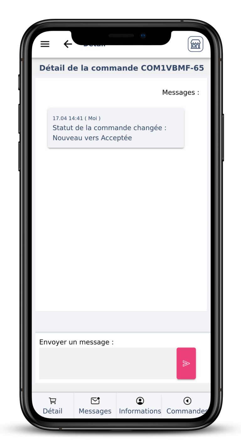 message-commande-mobile-localdrivy